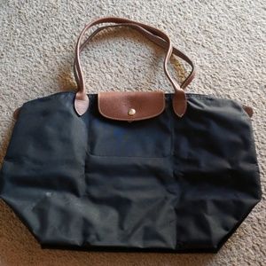 Longchamp - Le Pliage - Large Tote - Black/Brown